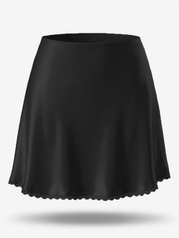 Champagne Satin Short Trousers — view 8