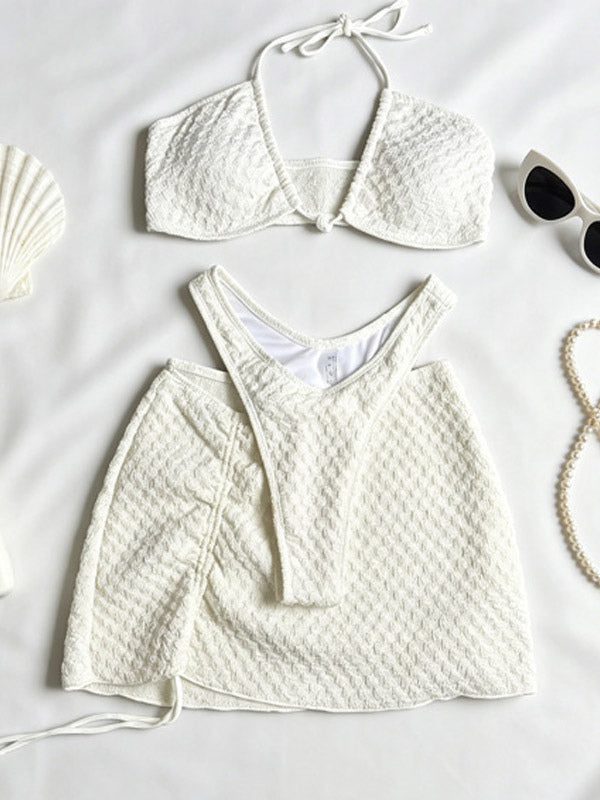 Ivory Halter-Neck Bikini Set — view 4