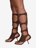 Brown Cut-Out Boots — view 1