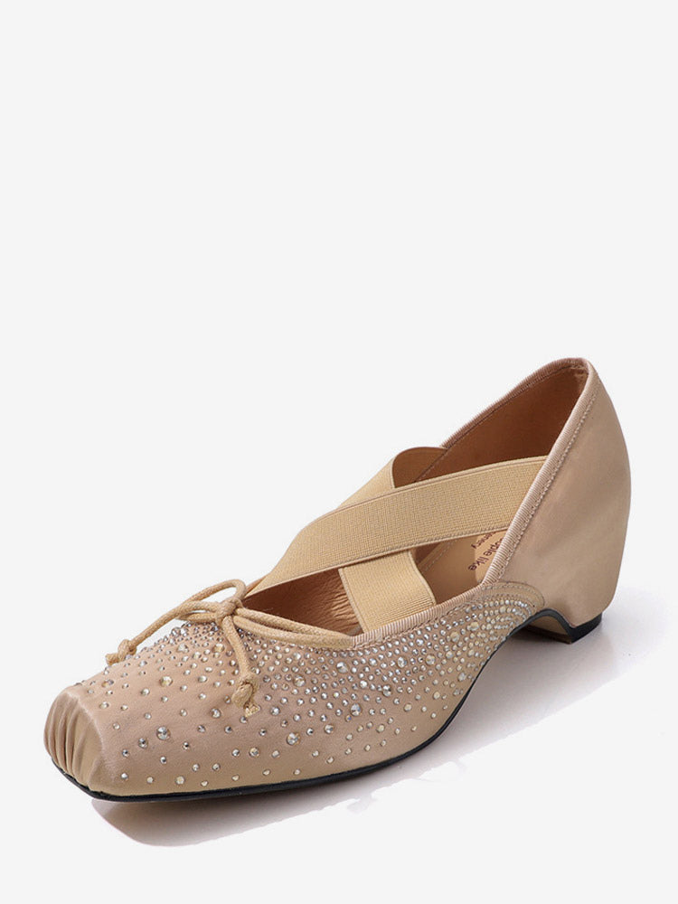Apricot Embellished Sandals — view 4