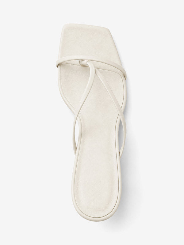 White Wedge Sandals — view 4