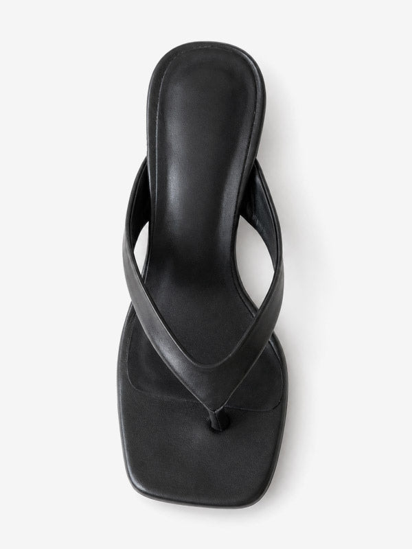 Black Wedge Sandals — view 3