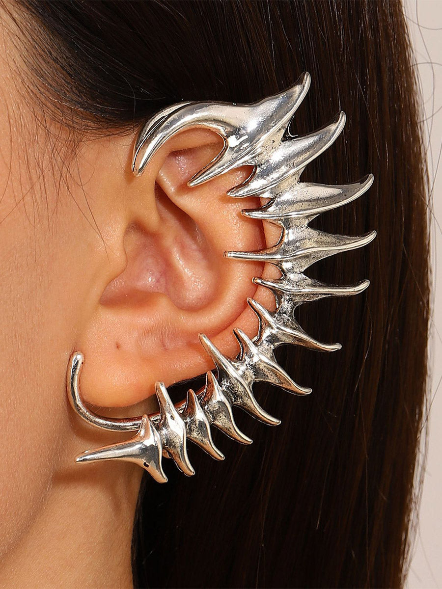 gold wrap earrings — view 3