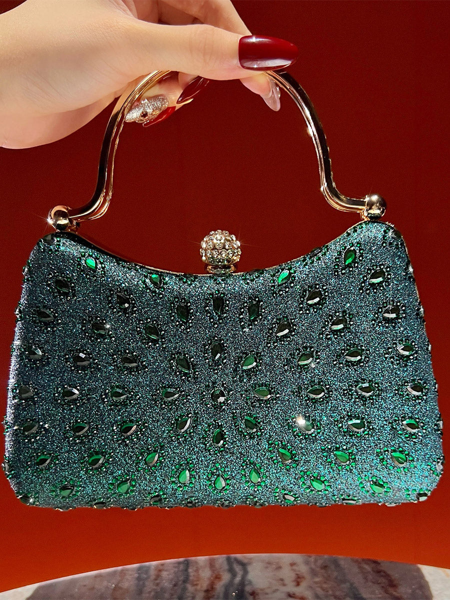 gold embellished handbag — view 5