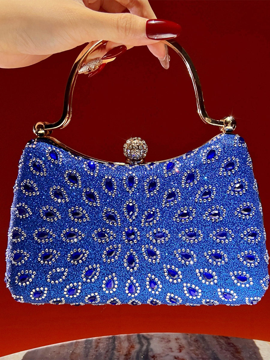 gold embellished handbag — view 7