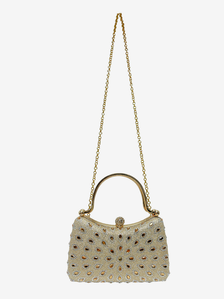Gold Embellished Handbag — view 3