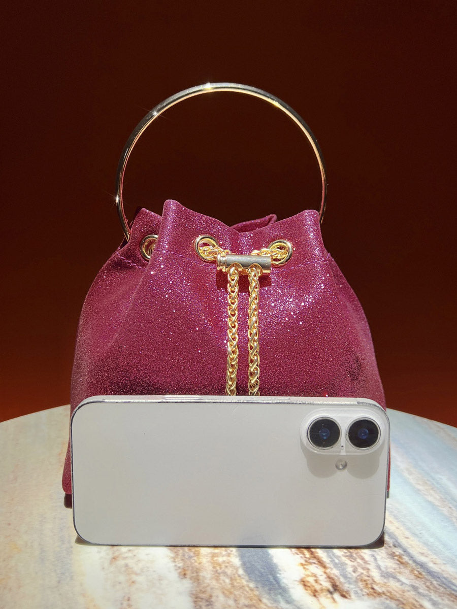 gold embellished handbag — view 7