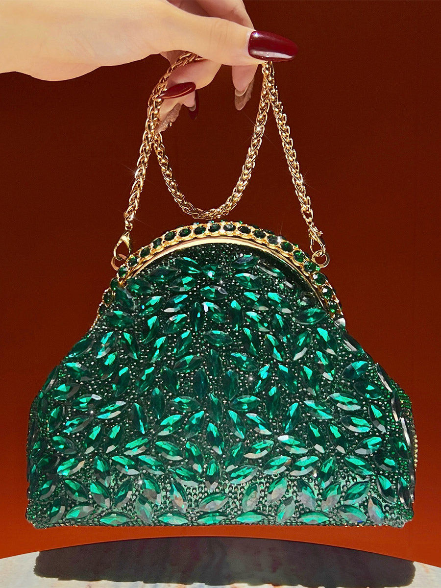 gold embellished handbag — view 2