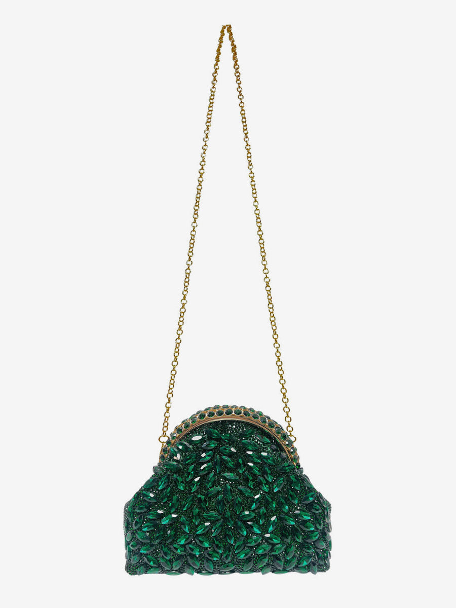 gold embellished handbag — view 3