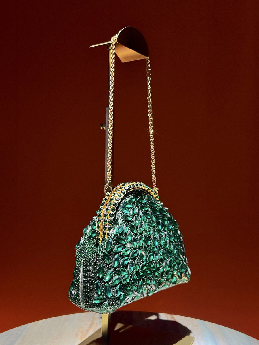 gold embellished handbag — view 4