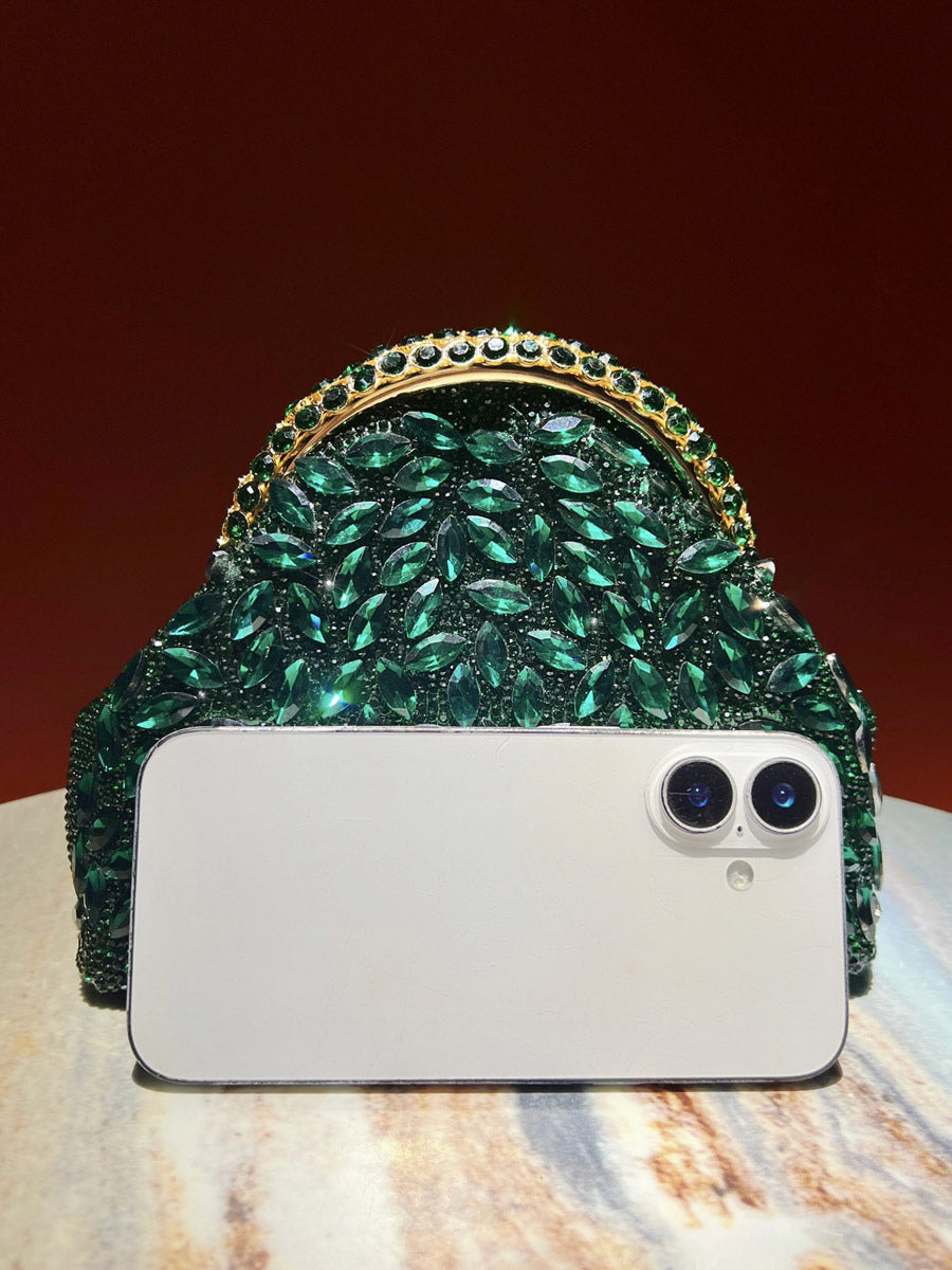gold embellished handbag — view 5