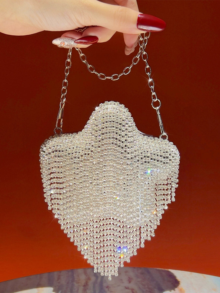 gold fringe handbag — view 6