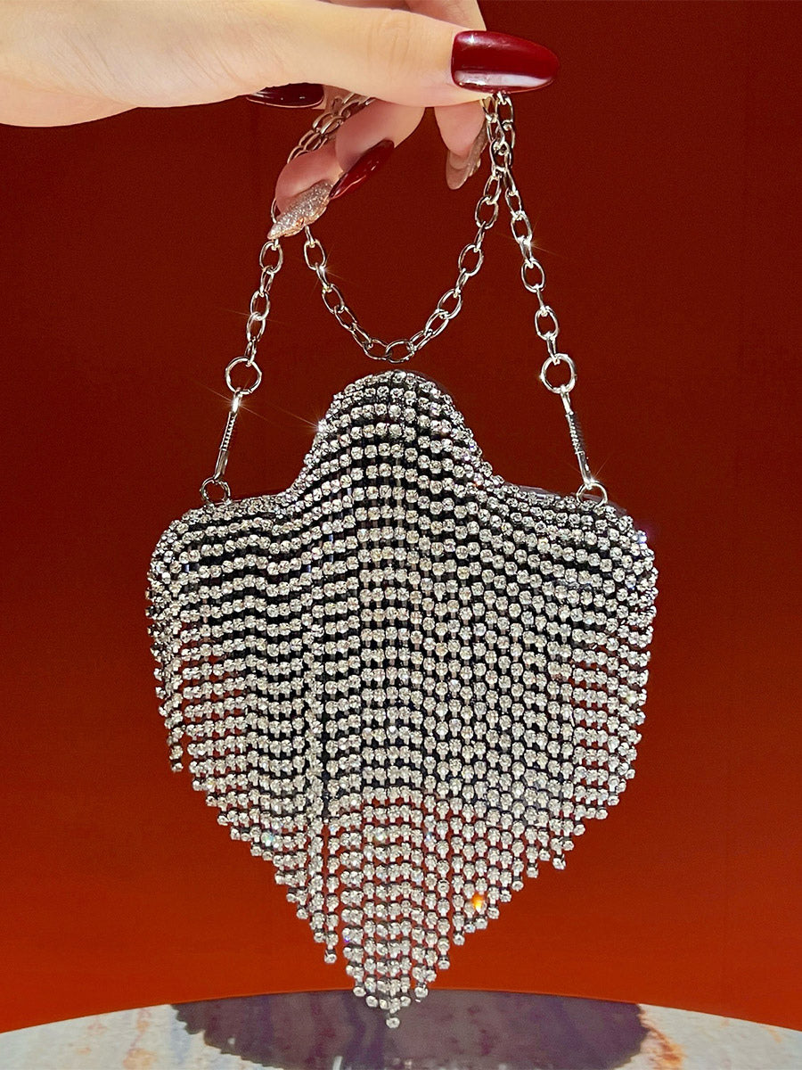 gold fringe handbag — view 5