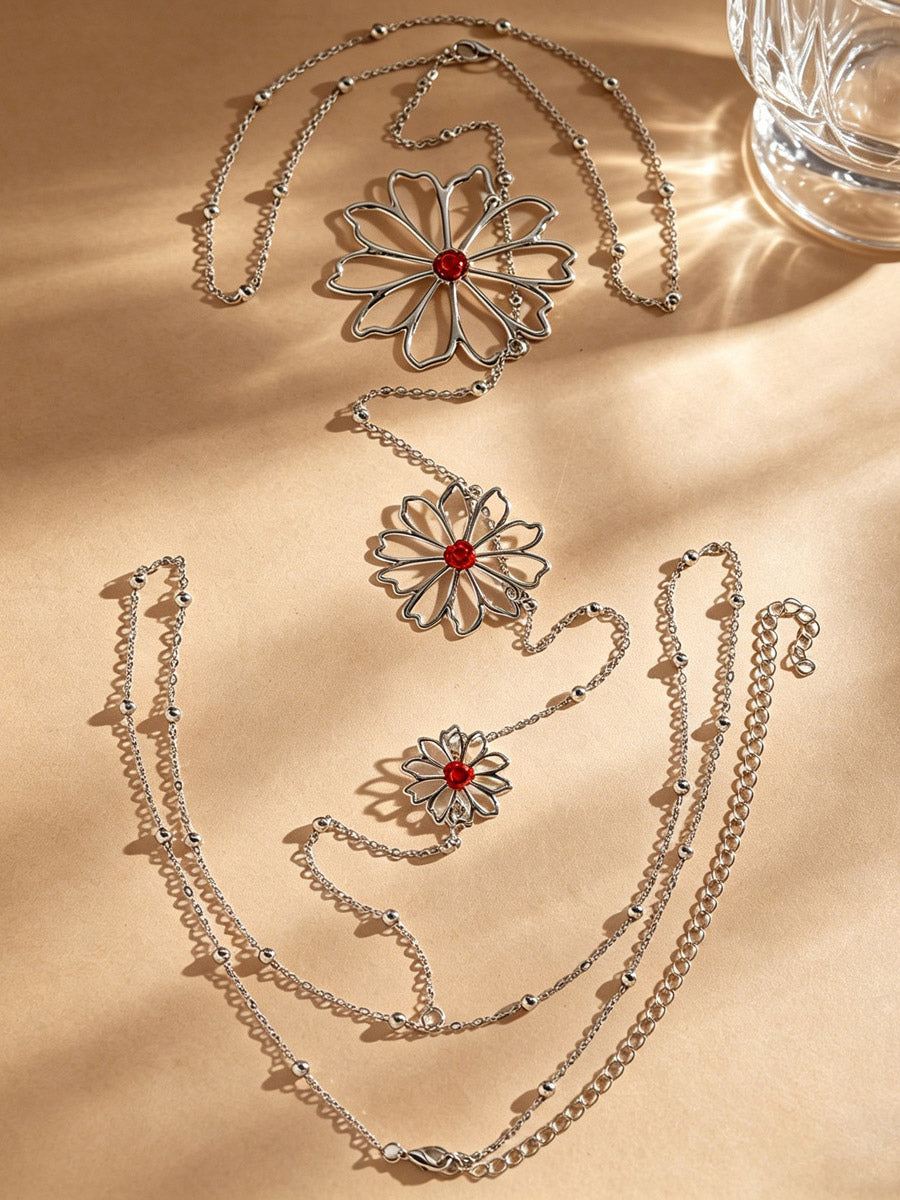 gold embellished necklace — view 7