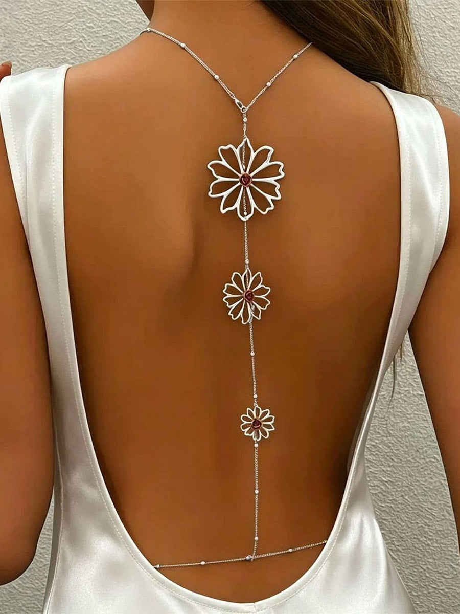 gold embellished necklace — view 6