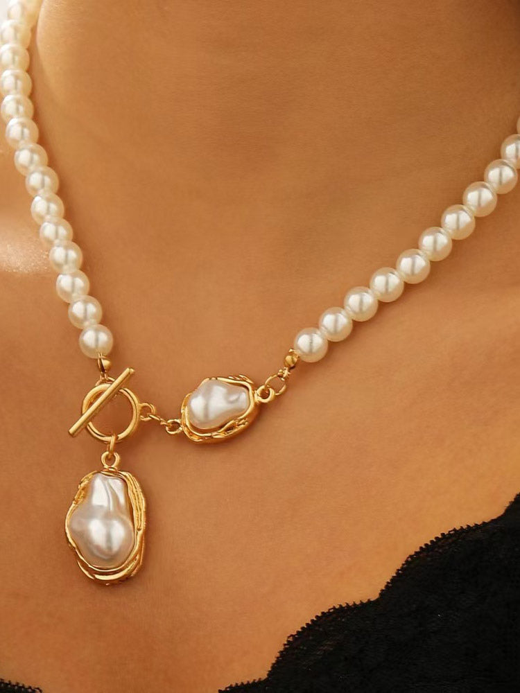 white necklace — view 2