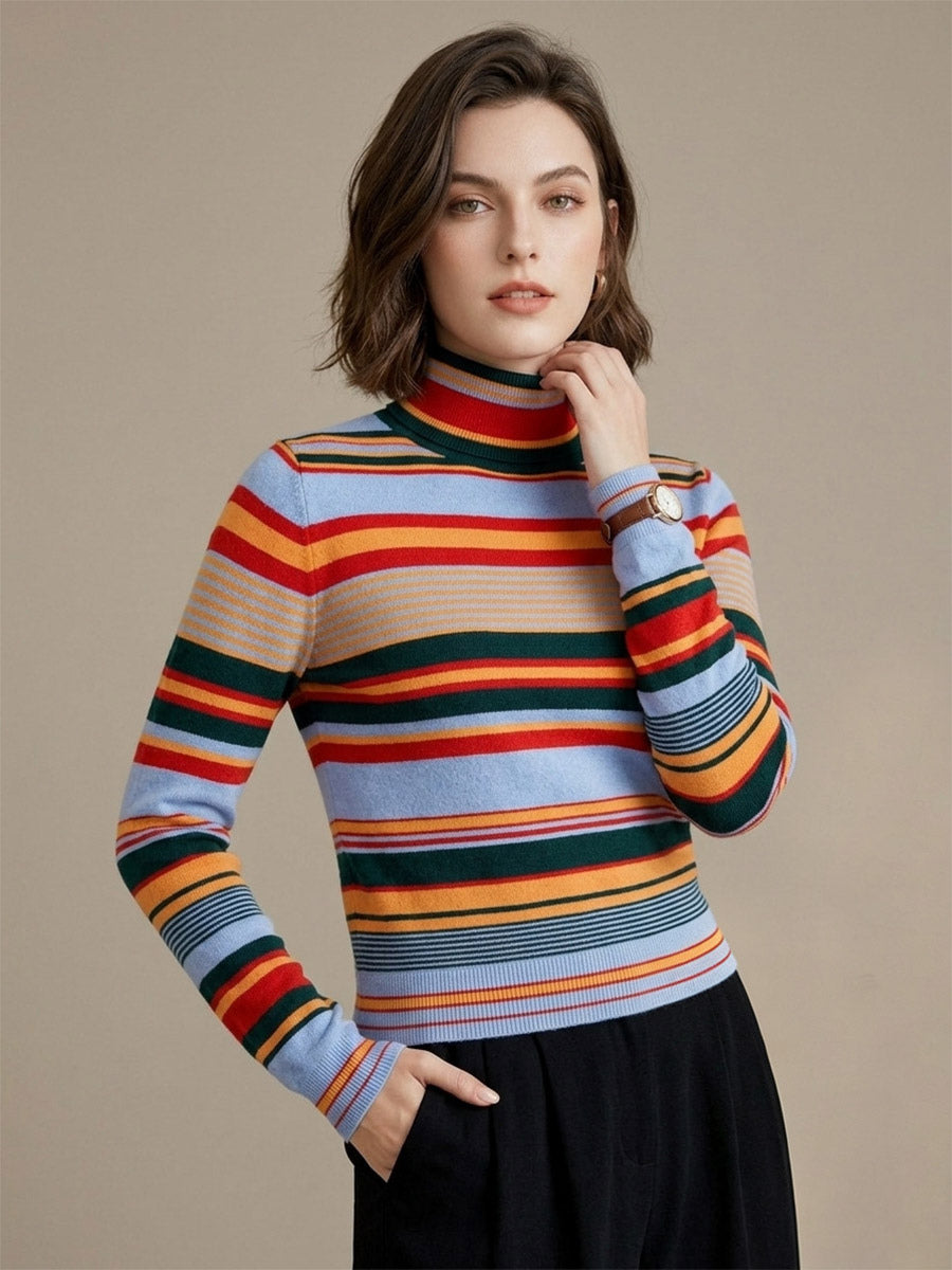 green long sleeve high neck fitted jumper — view 12