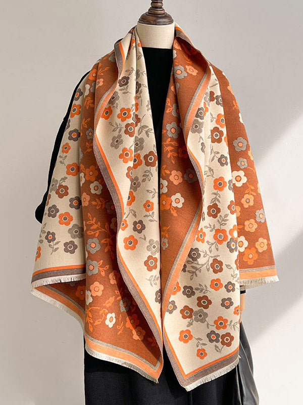 Pink Wrap Floral Scarf — view 5