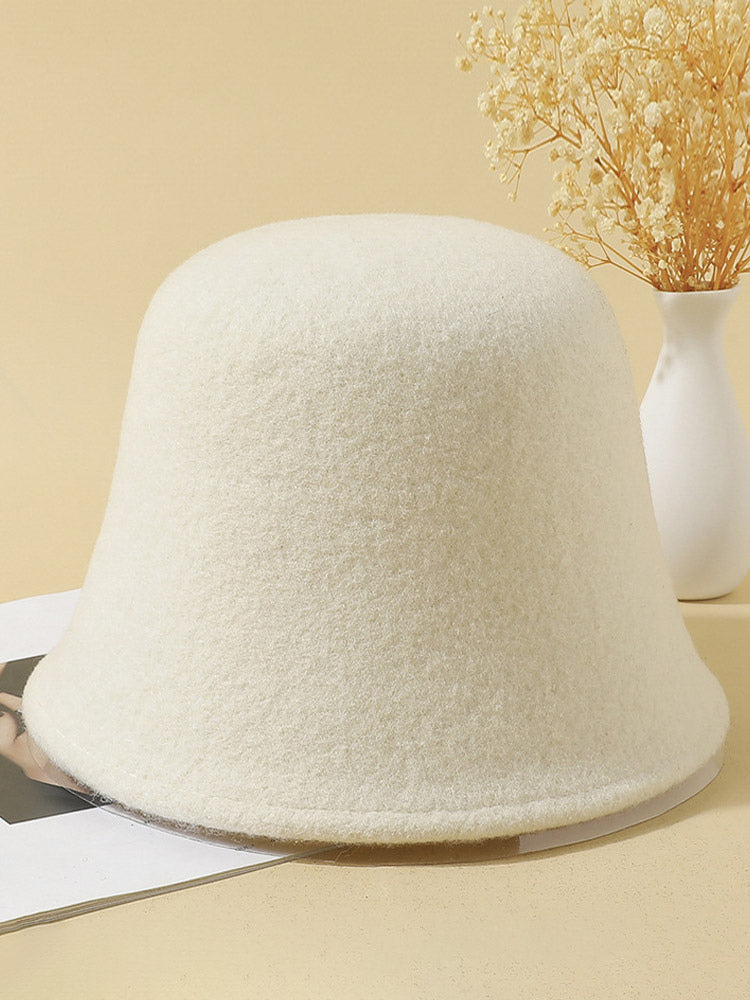 ivory wool hat — view 5