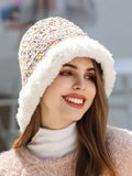 White Faux Fur Hat — view 1