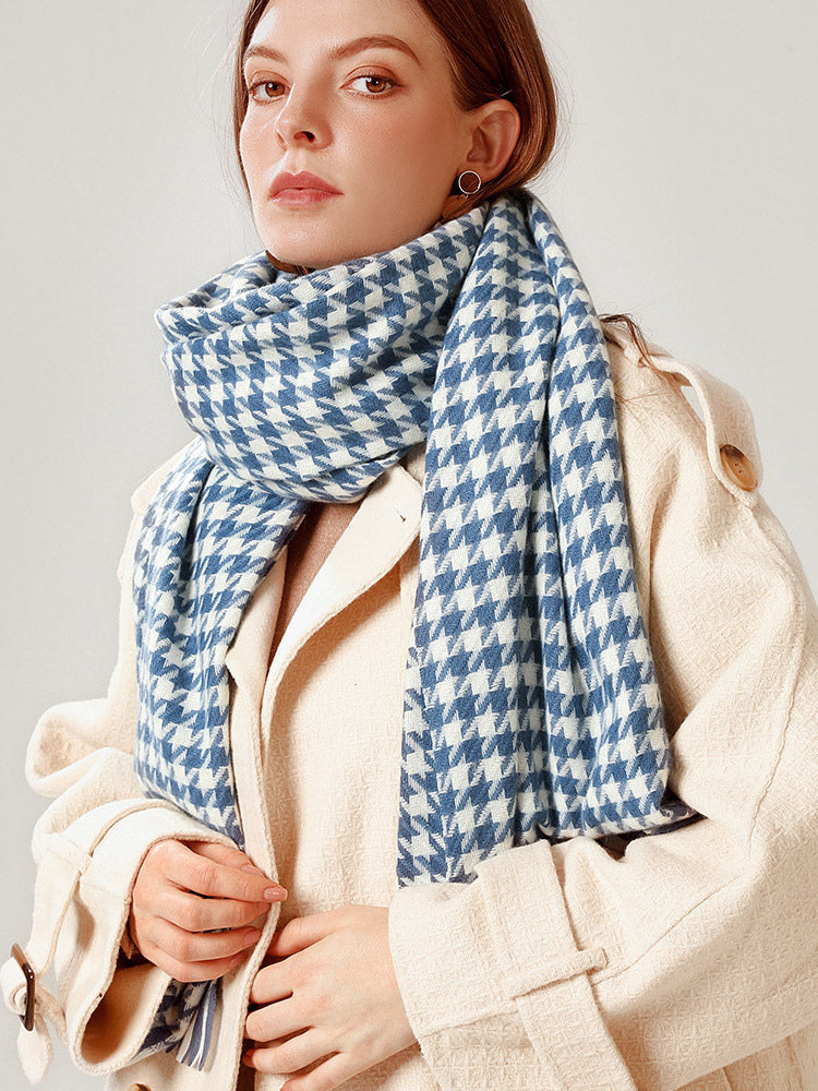 green cashmere scarf — view 11
