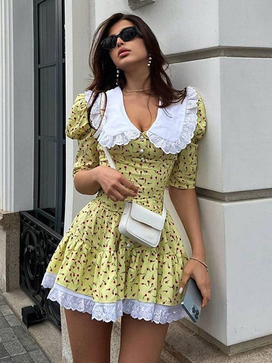 Green Mini Dress — view 1