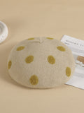 ivory polka dot hat — view 3