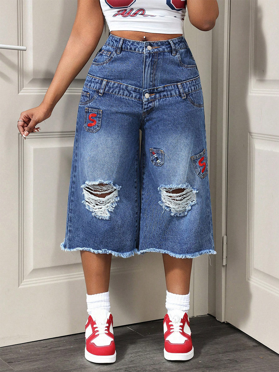 Blue Wide-Leg Jeans — view 2
