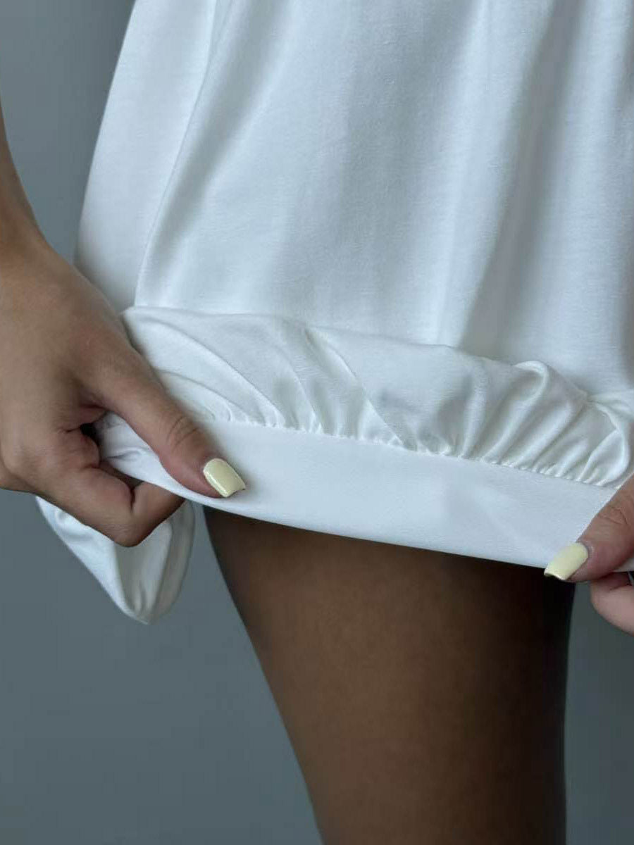 Black Mini Stretch Panel Skirt — view 7