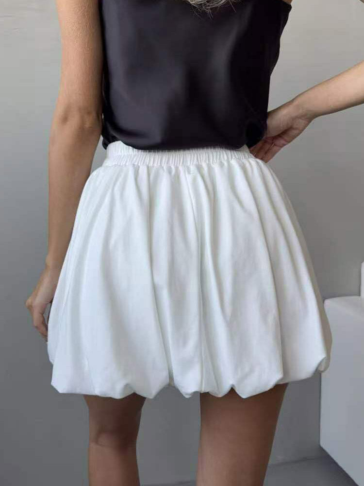 Black Mini Stretch Panel Skirt — view 5
