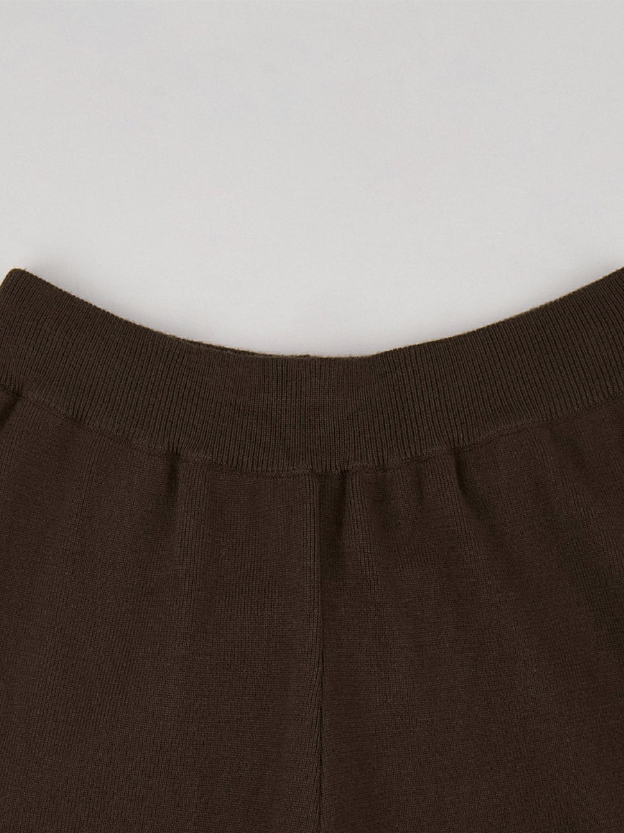 Brown Round-Neck Two-Piece Set — view 4