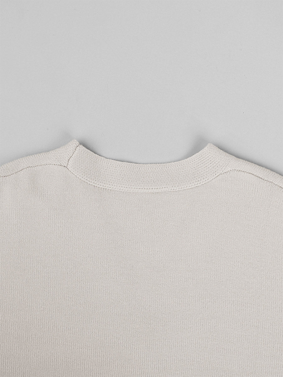 Apricot Wide-Leg Knitted Two-Piece Set — view 8