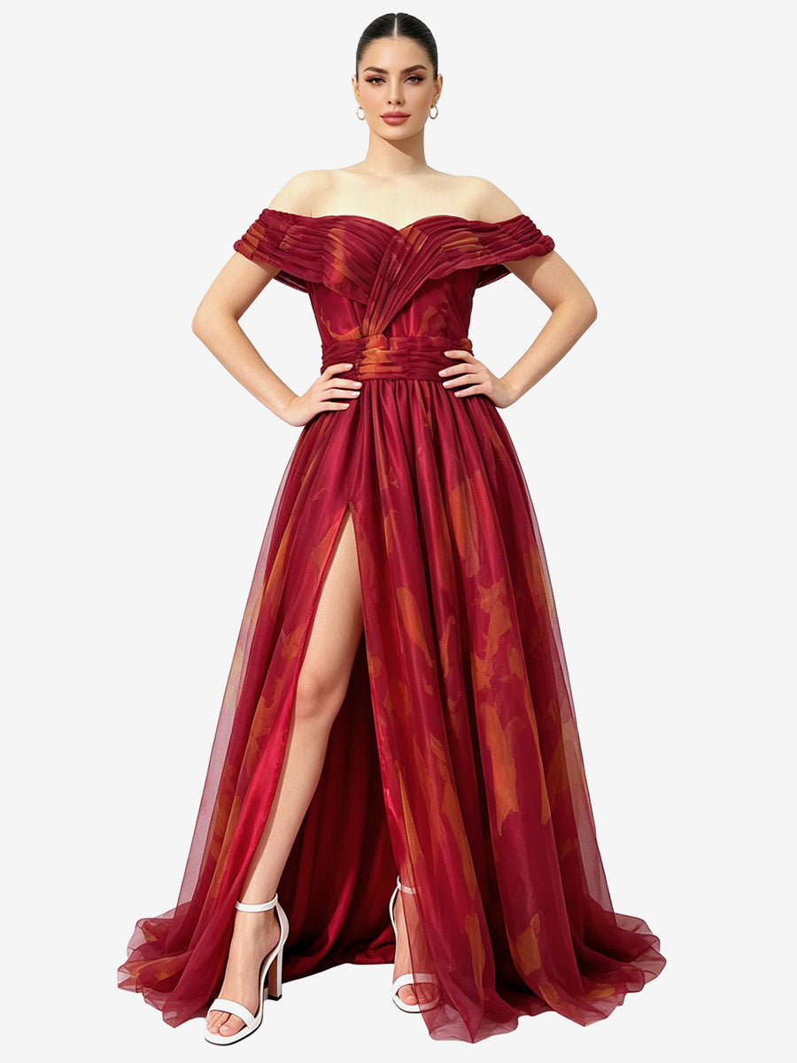 Red Sleeveless Maxi Dress — view 2