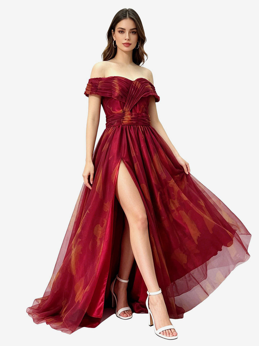Red Sleeveless Maxi Dress — view 5