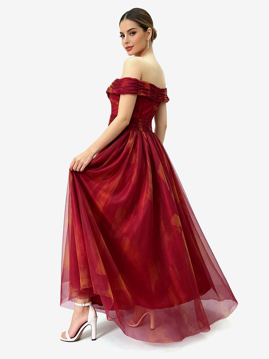 Red Sleeveless Maxi Dress — view 7
