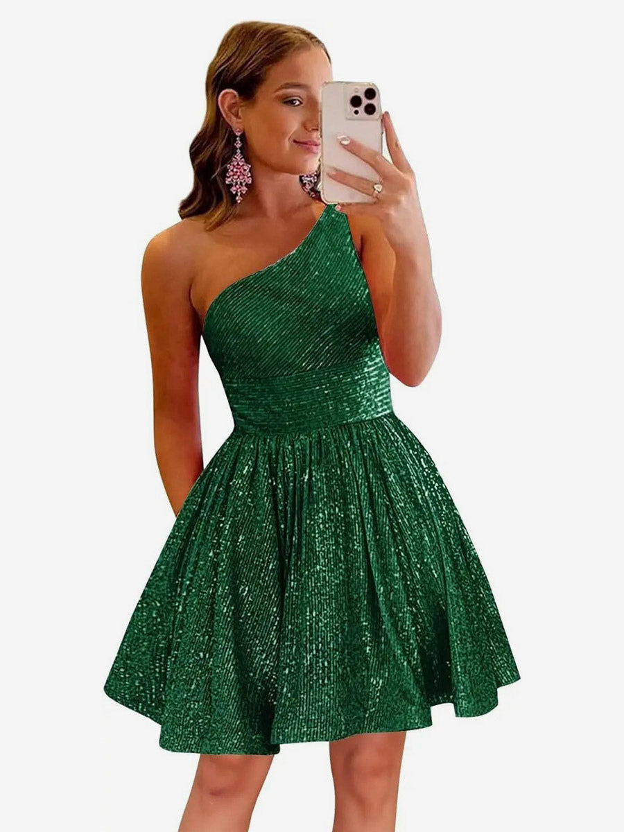 Gold Sleeveless Sequin Dress — view 5
