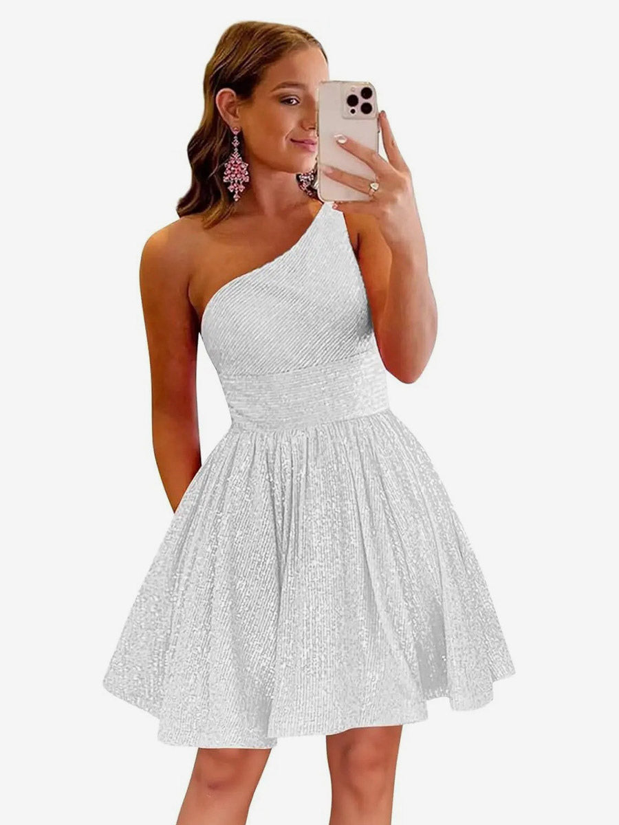 Gold Sleeveless Sequin Dress — view 14