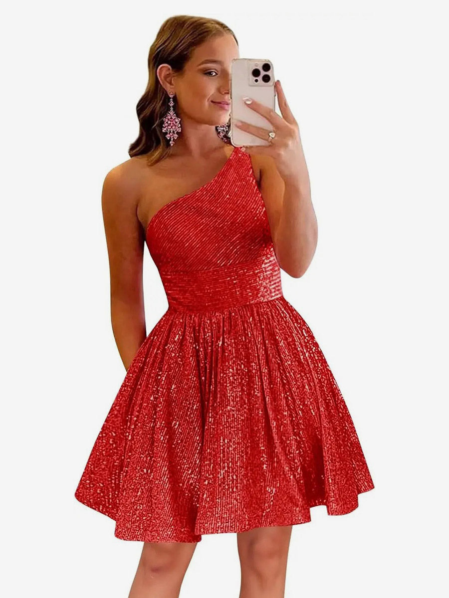 Gold Sleeveless Sequin Dress — view 7