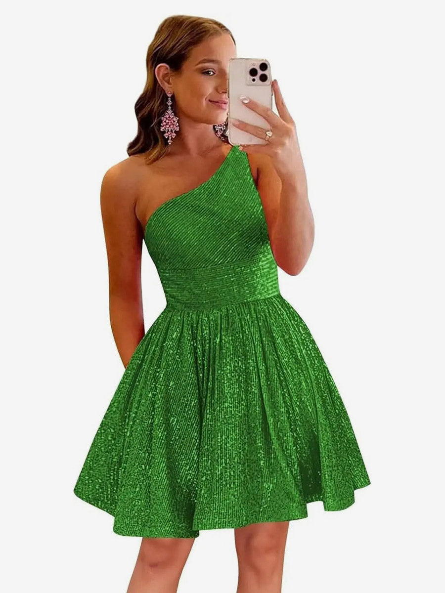 Gold Sleeveless Sequin Dress — view 4