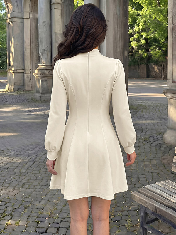 Apricot Fitted Mini Dress — view 2