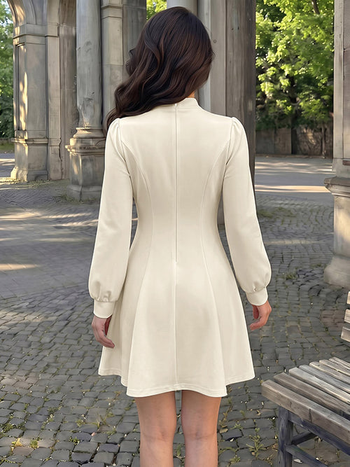 Apricot Fitted Mini Dress — view 2