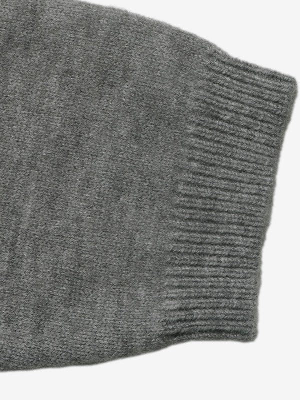 Grey Long-Sleeve Round-Neck Relaxed Jumper — view 5