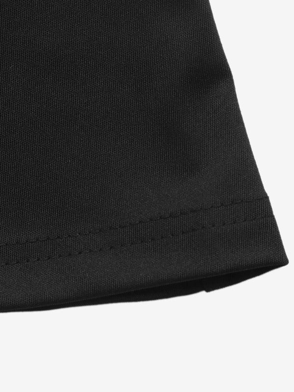 Black Long-Sleeve Off-Shoulder Side Split Maxi Dress — view 4