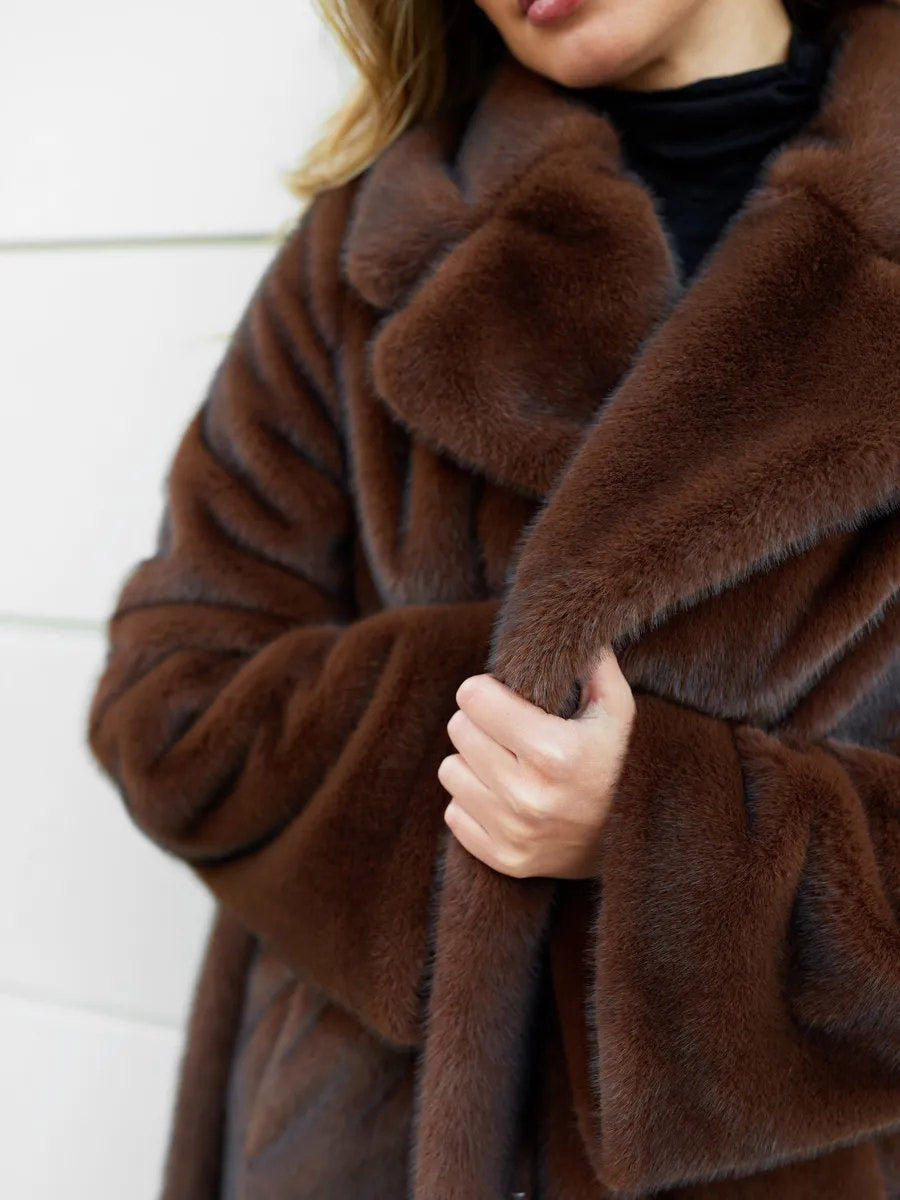 Brown Midi Coat — view 12