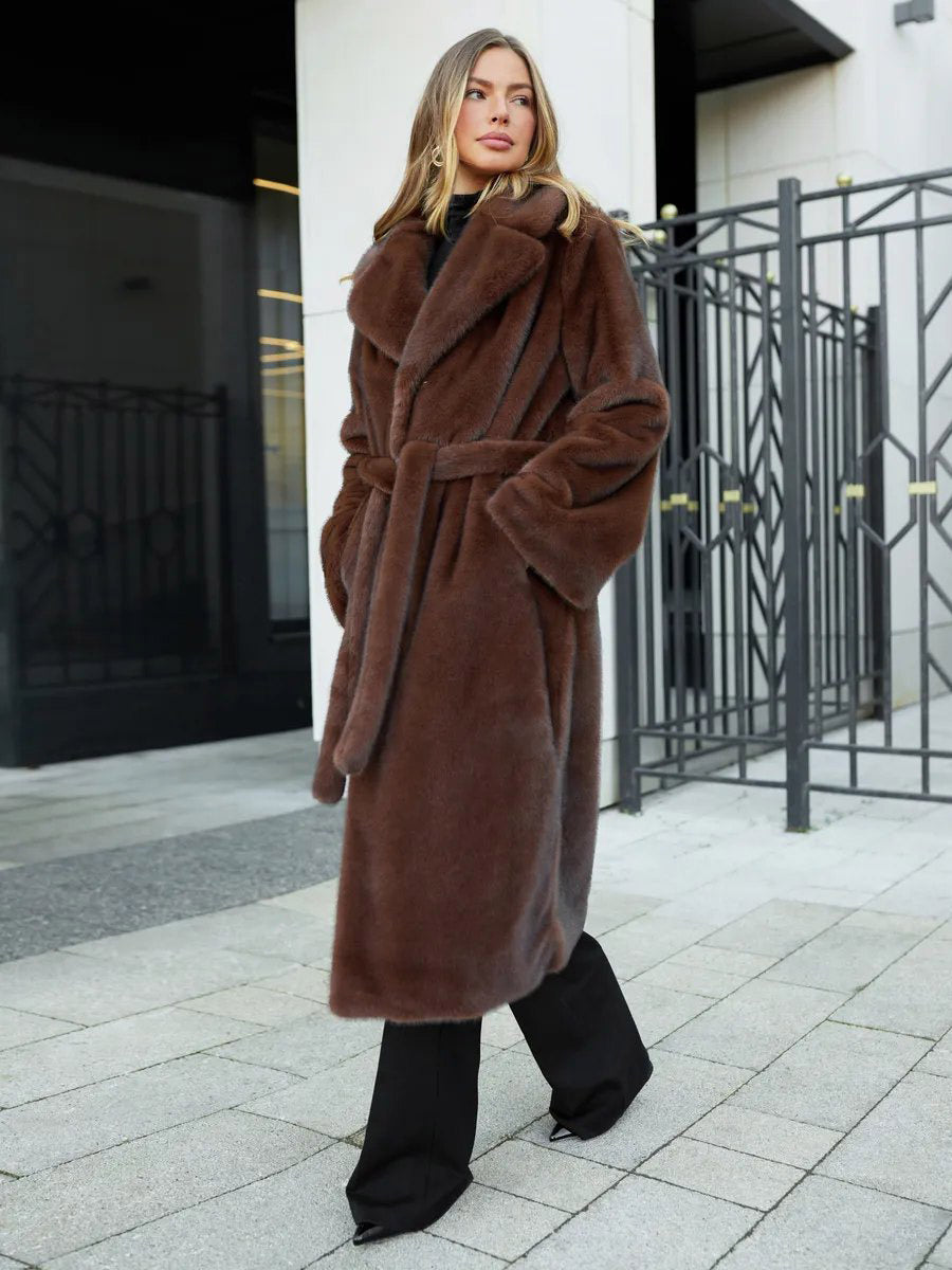 Brown Midi Coat — view 11