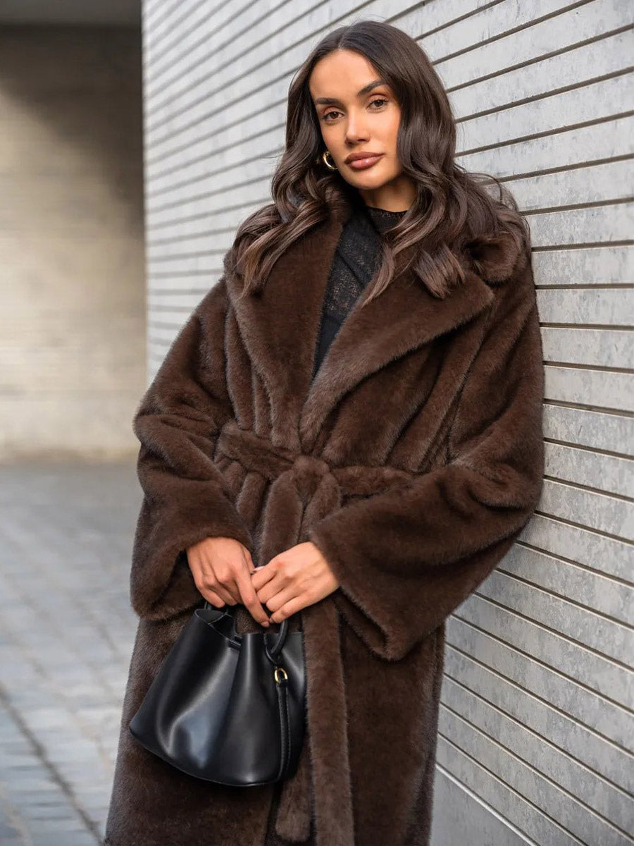 Brown Midi Coat — view 4