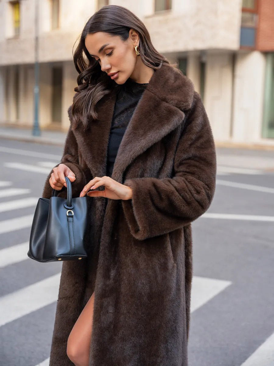 Brown Midi Coat — view 1