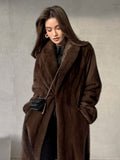 Brown Long-Sleeve Coat — view 1