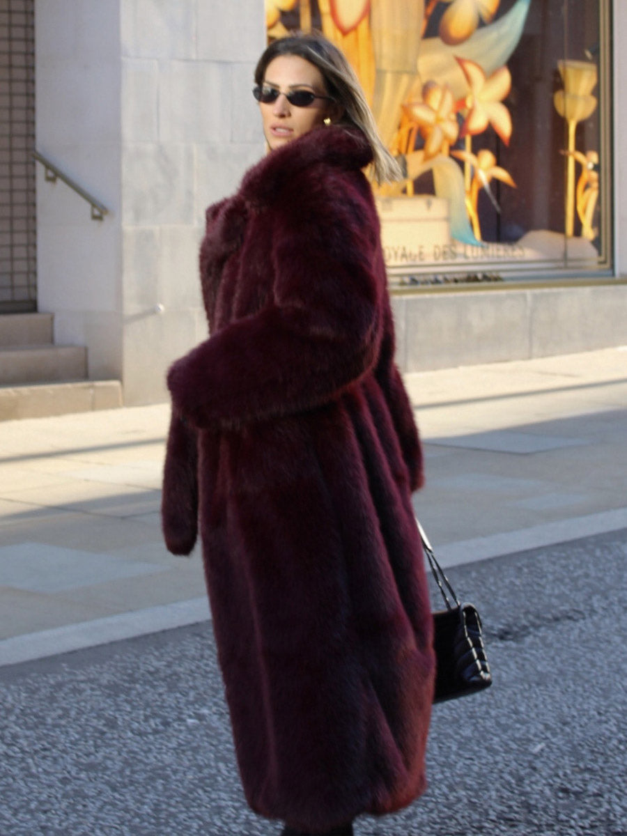 Burgundy Coat — view 5