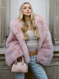 Pink Cropped Coat — view 1